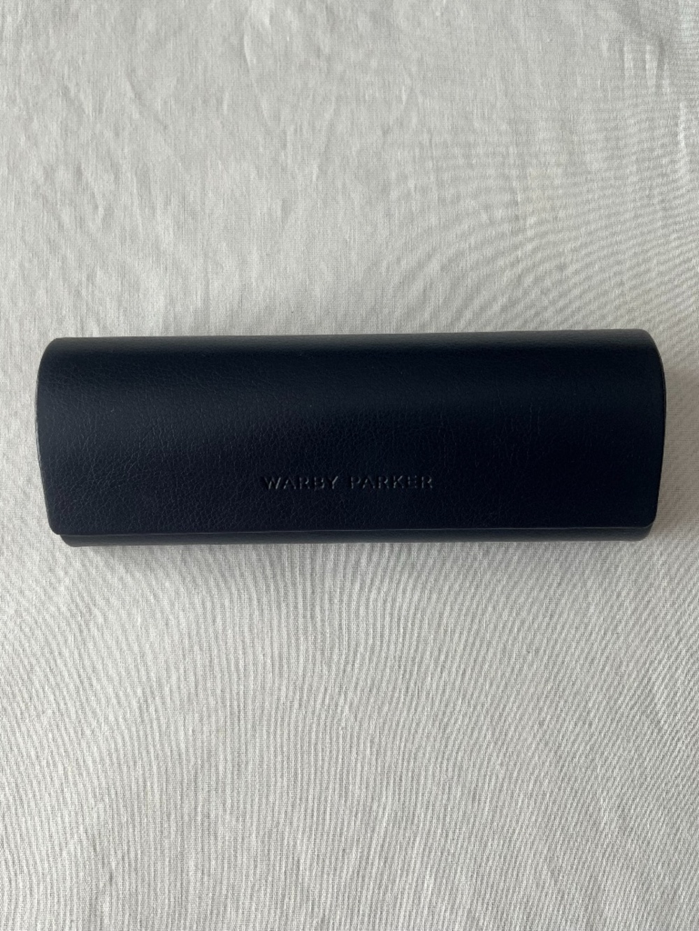 Navy Warby Parker magnetic glasses & sunglasses case